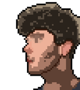 pixelated self-portrait of the artist. (that's me!)